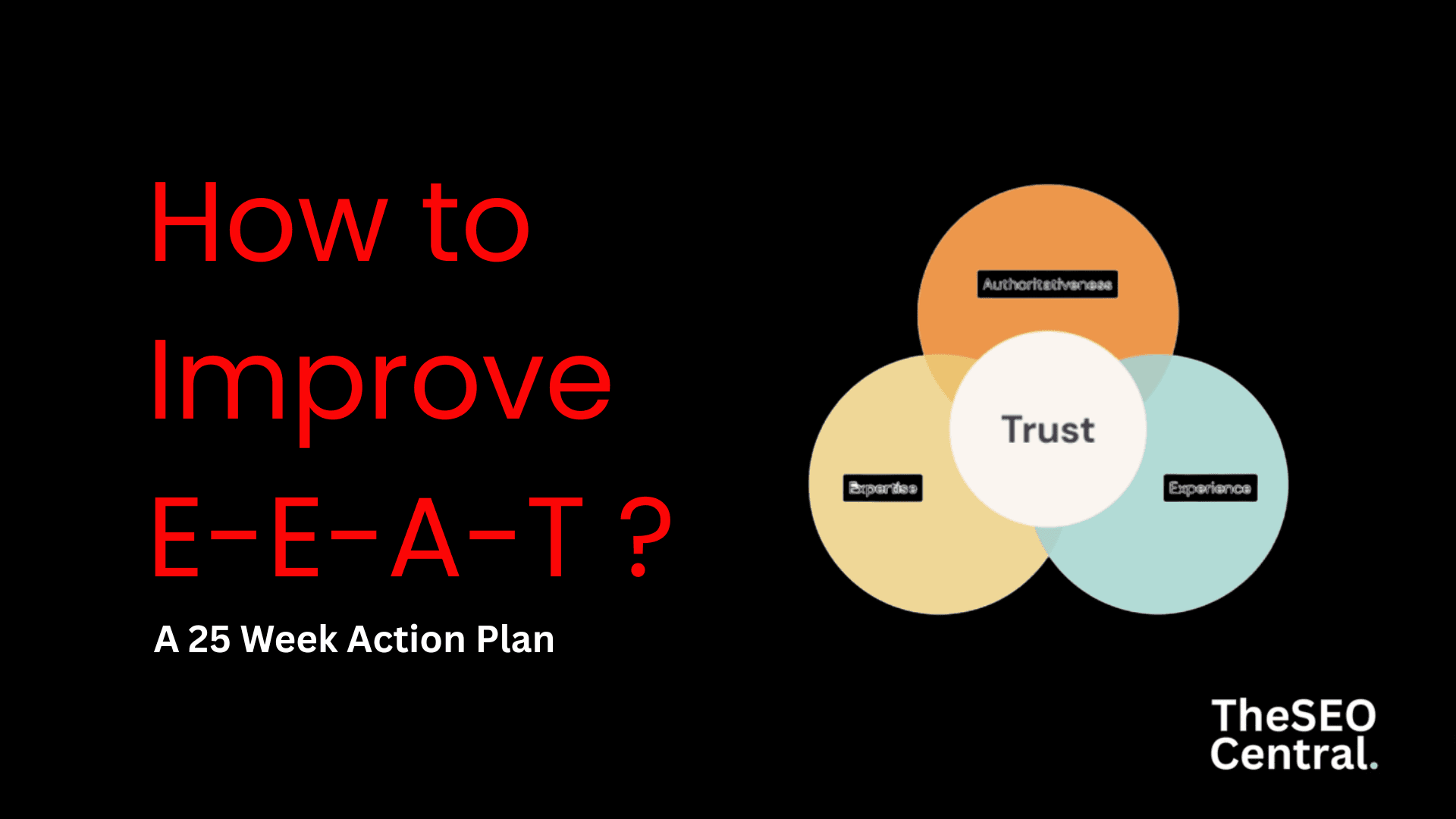 How to Improve E-E-A-T (Experience, Expertise, Authority, Trust) ?
25-Week Action Plan